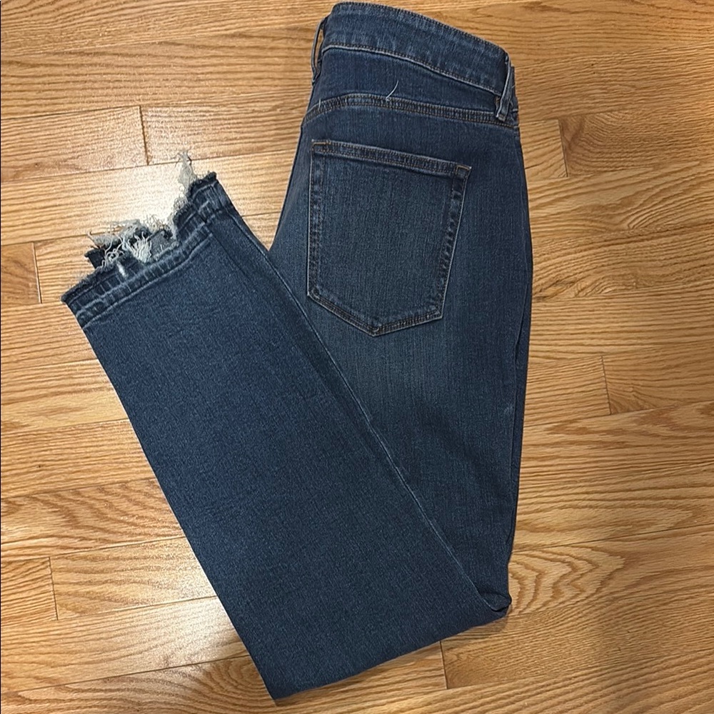 NWT LOFT Outlet Classic Denim skinny curvy mid rise Jeans size 12